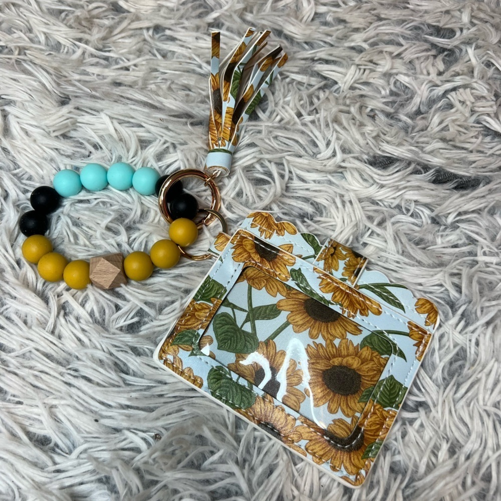 Sunflower cow Wallet/wristlet